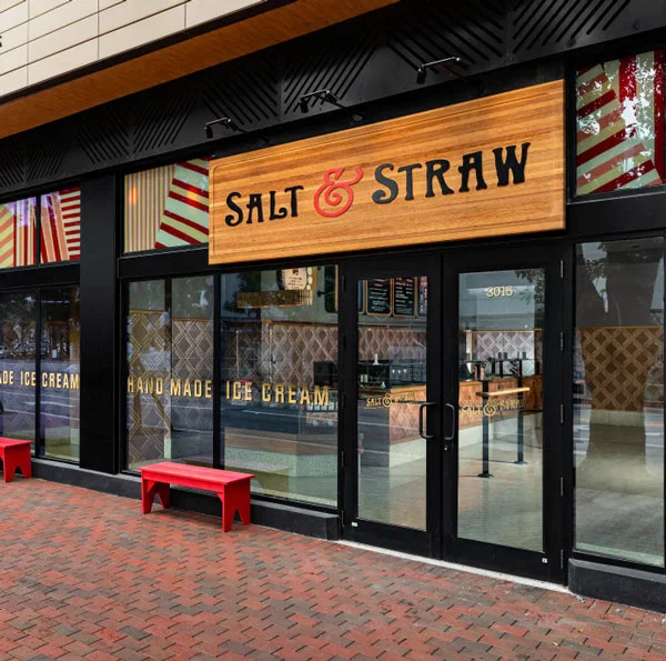 Salt and Straw exterior signage.
