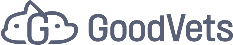 GoodVets Pet clinic logo in gray