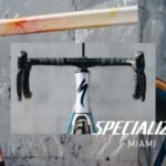 A collage image of bike frame pieces for a Specialized Bike Store in Coconut Grove, FL.
